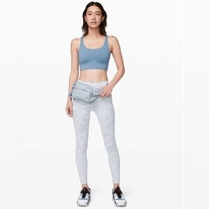 Lululemon Wunder Under High-Rise Tight 25" *Luxtreme Sheer Blue Chambray Size 2